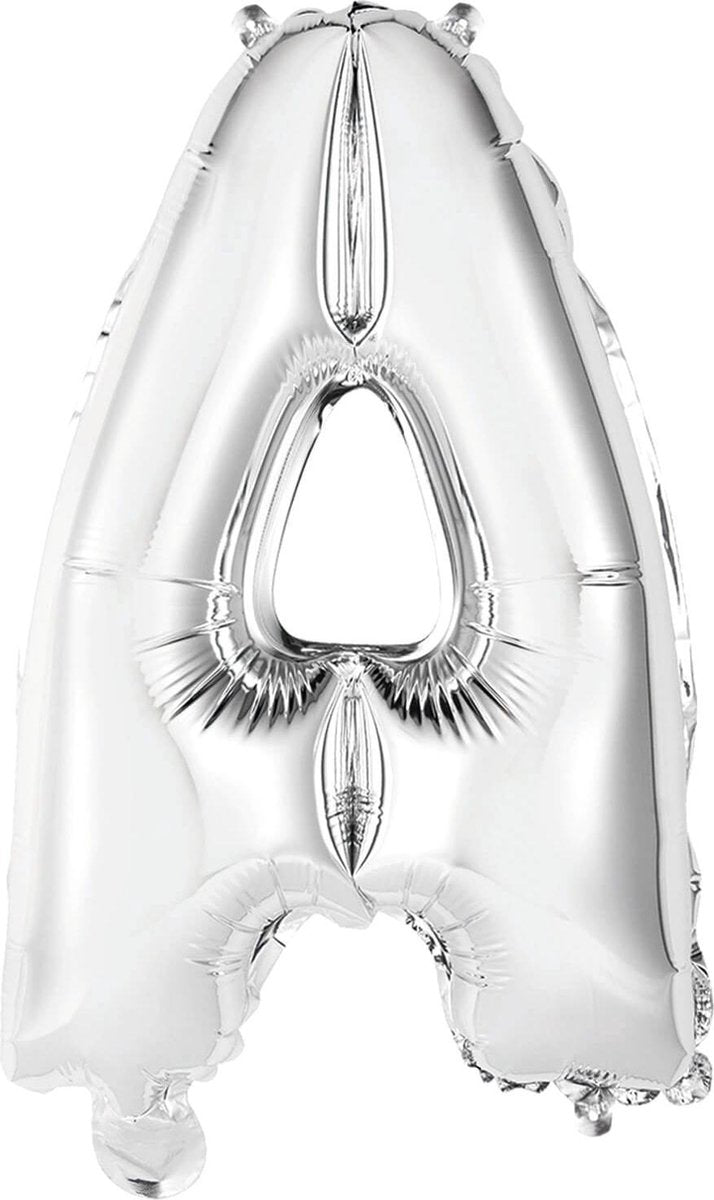 Amscan Letterballon A Folie 34 Cm Zilver