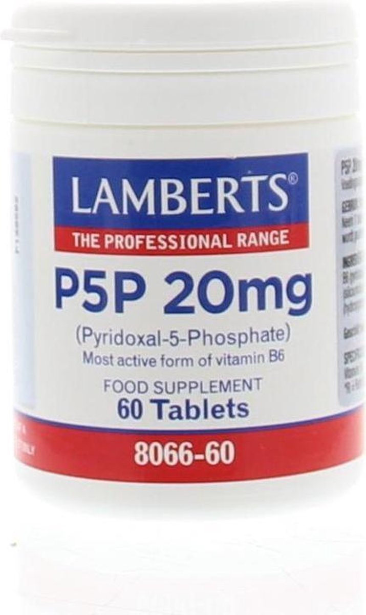 Lamberts Vitamine B6 (P5P) 20 mg 60 tabletten