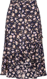 PCSILJY HW MIDI WRAP SKIRT KAC - 17115110 - Navy Blazer - Maat S