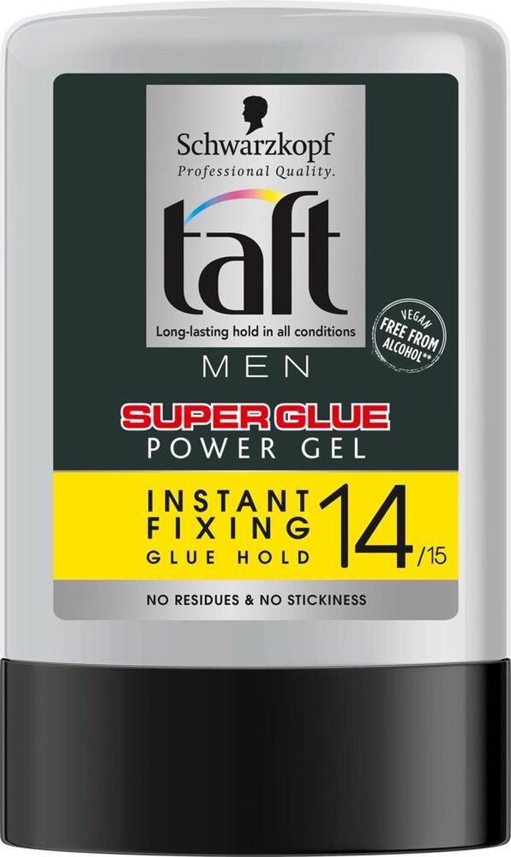 Schwarzkopf Taft Super Glue Gel Tottle 300 ml - 6 stuks - Voordeelverpakking