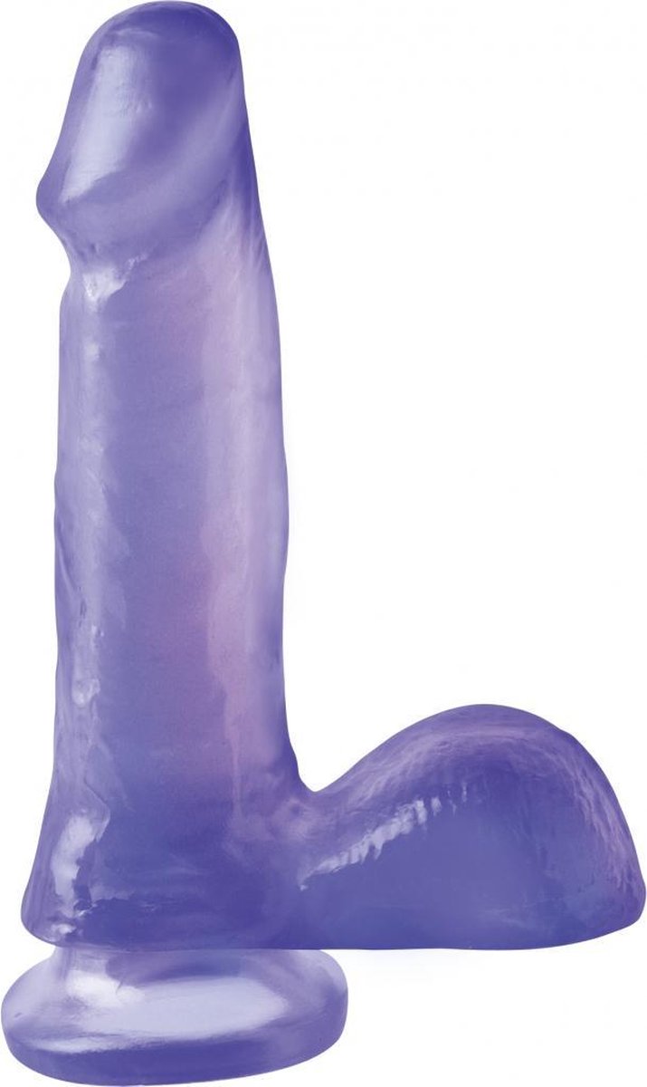 6" Suction Cup Dong - Purple - Realistic Dildos -