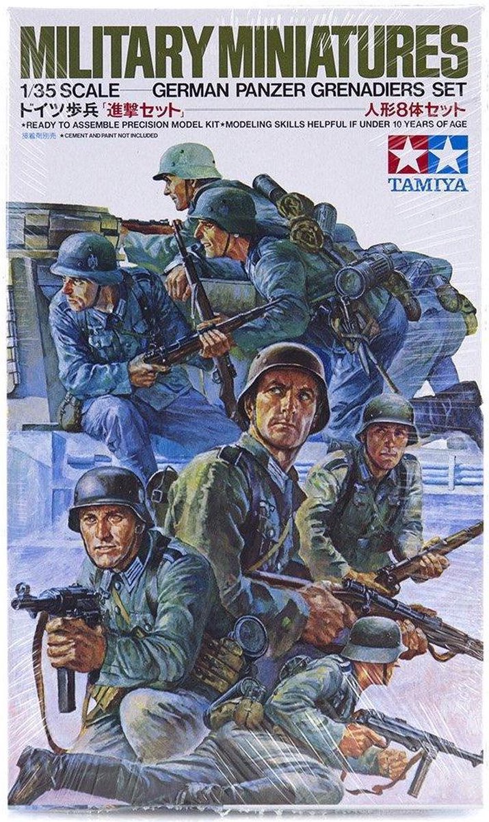 1:35 Tamiya 35061 WWII Figures Set German Tank Grenadiers Plastic kit