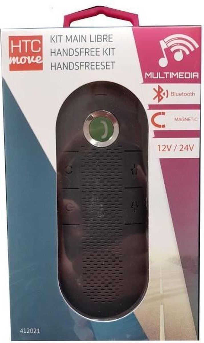 M500 12 / 24V Bluetooth handsfree kit met geïntegreerde microfoon + AC-oplader en oplaadkabel