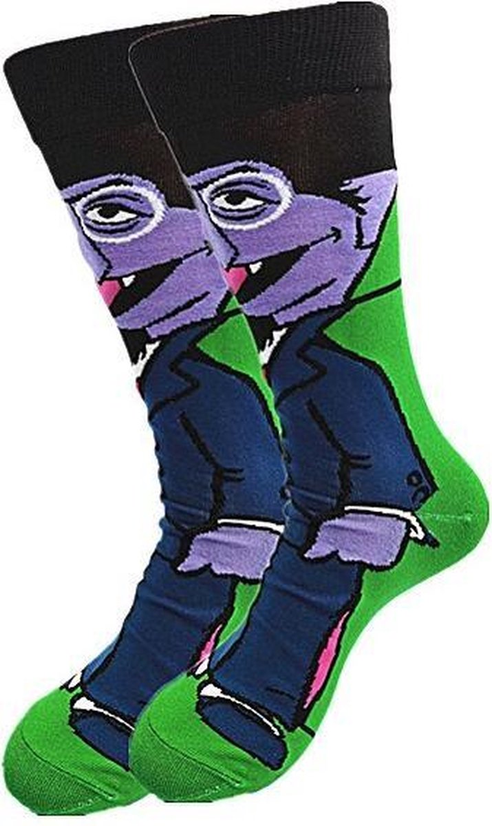 Fun sokken 'Graaf Tel/Count von Count Sesamstraat' (92011)