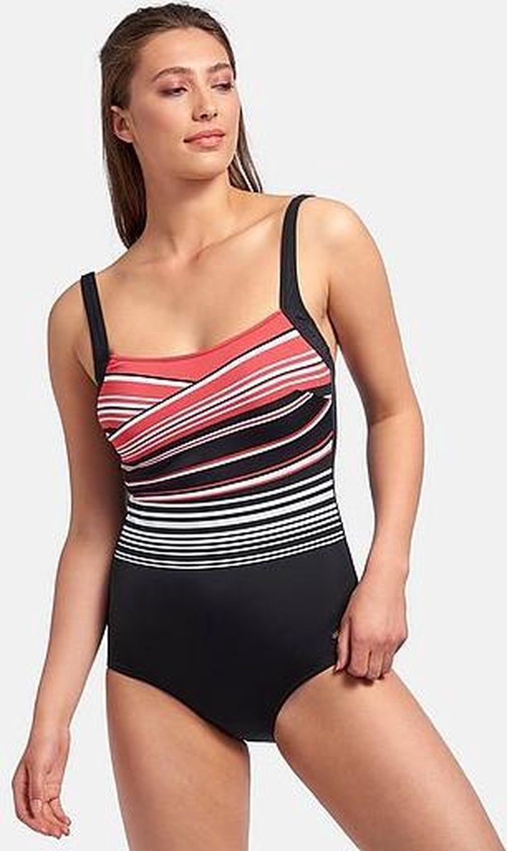 Badpak sportief Susa 4314 | zwart rood 38A