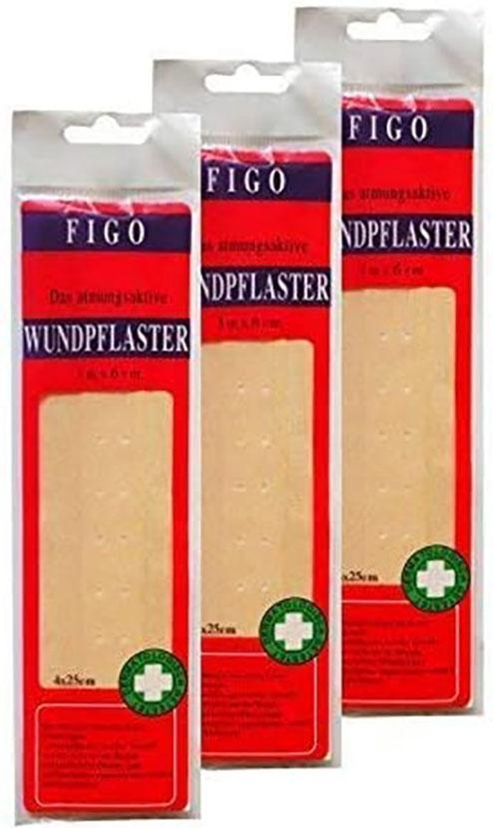 8 x FIGO pleisters 25 x 6 cm ademend