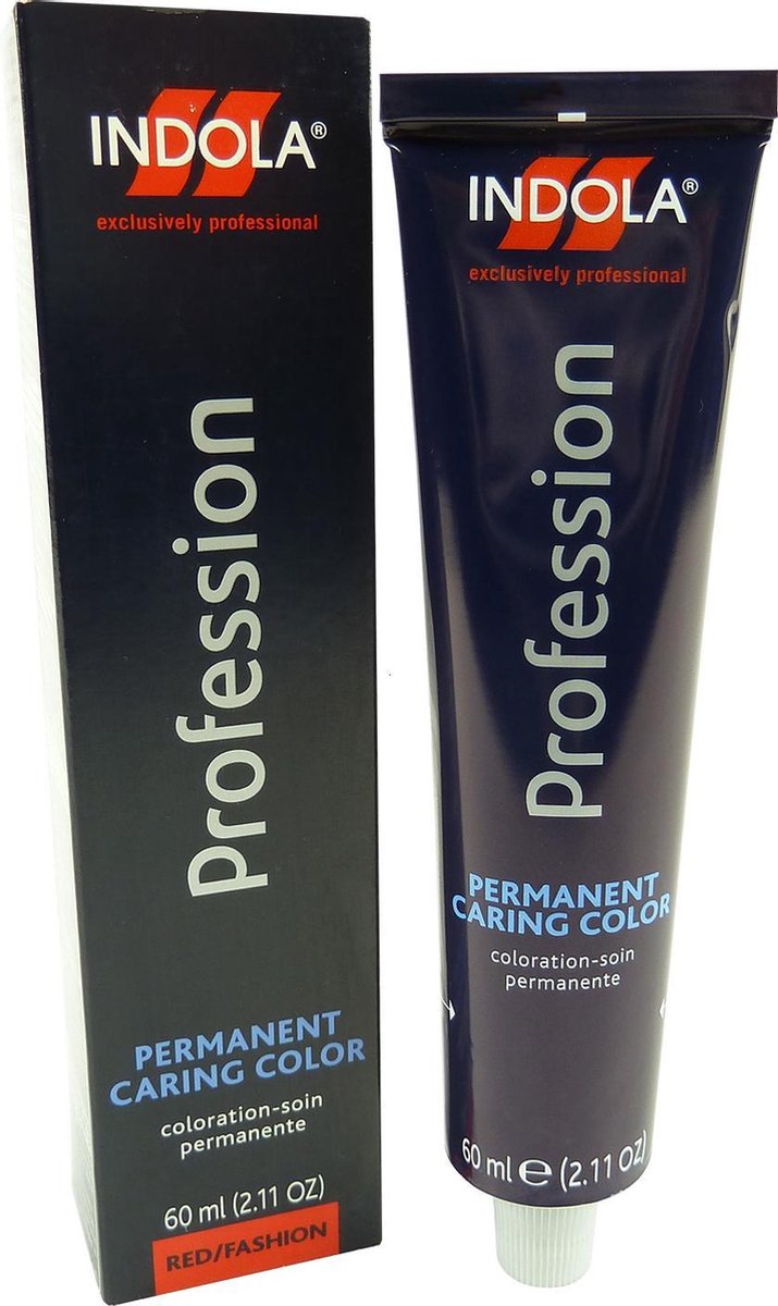 Indola Profession red/fashion permanente haarkleuring 60ml selectie kleuren - 05.6 Light Brown Red / Hellbraun Rot