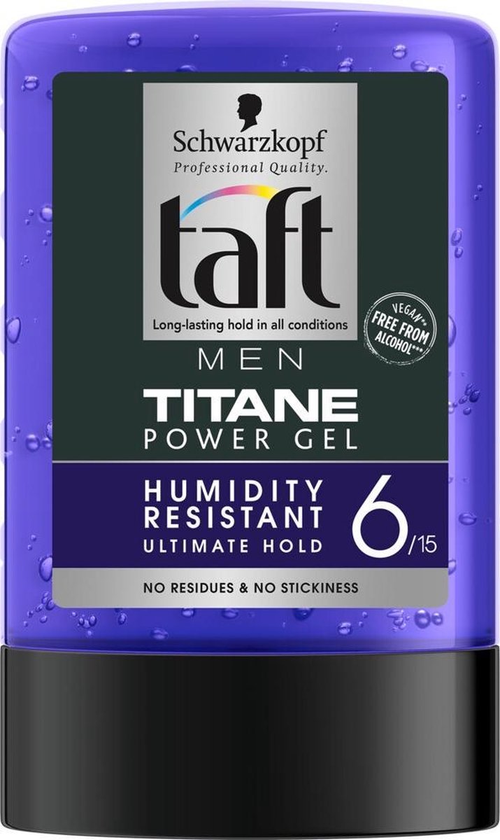 Schwarzkopf Taft Titane Ultimate Hold Haargel - 6 x 300 ml