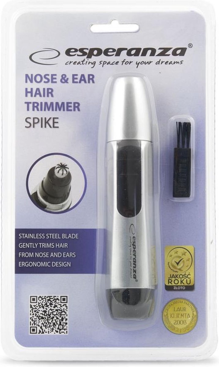 Esperanza - Neushaartrimmer - Zilver