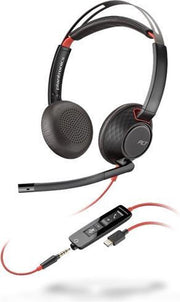 POLY Blackwire 5220 Headset Hoofdband Zwart
