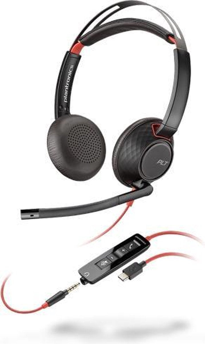 POLY Blackwire 5220 Headset Hoofdband Zwart