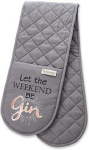 Ovenhandschoenen Let the weekend be Gin