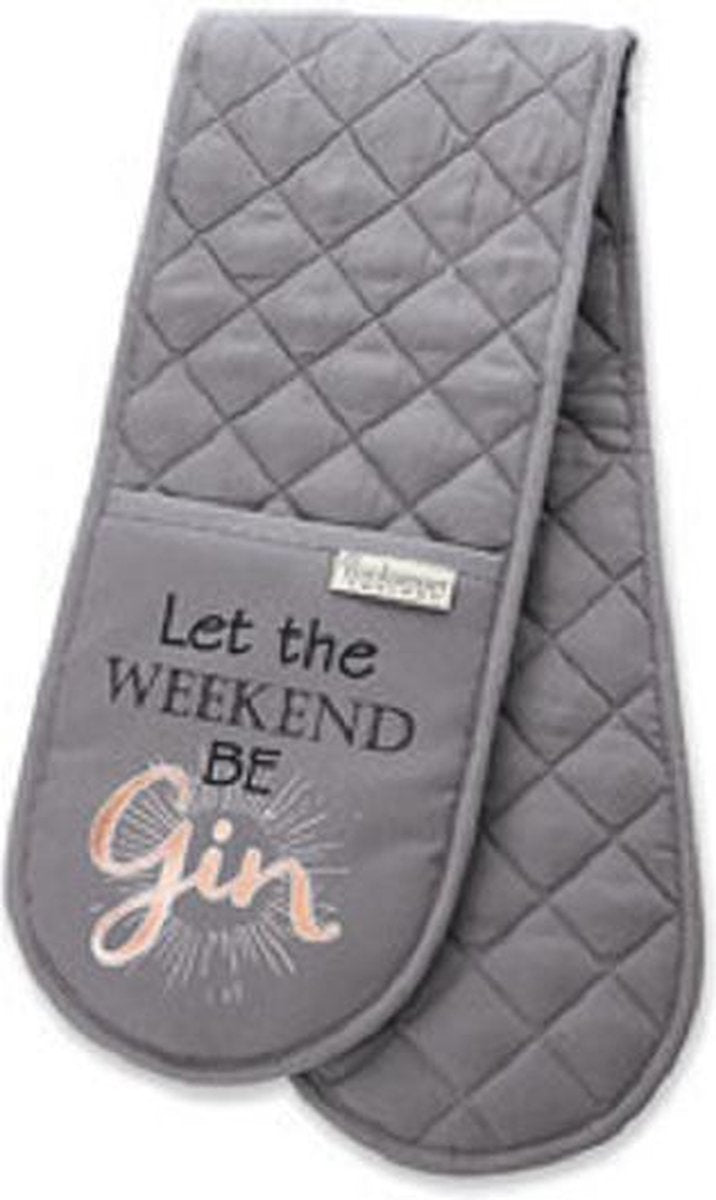 Ovenhandschoenen Let the weekend be Gin