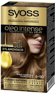 Syoss Oleo Intense Permanent Hair Color 6-80 Caramel Blonde
