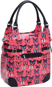 Willex Shopper Enkele Fietstas - 16 liter - Fuchsia Butterfly