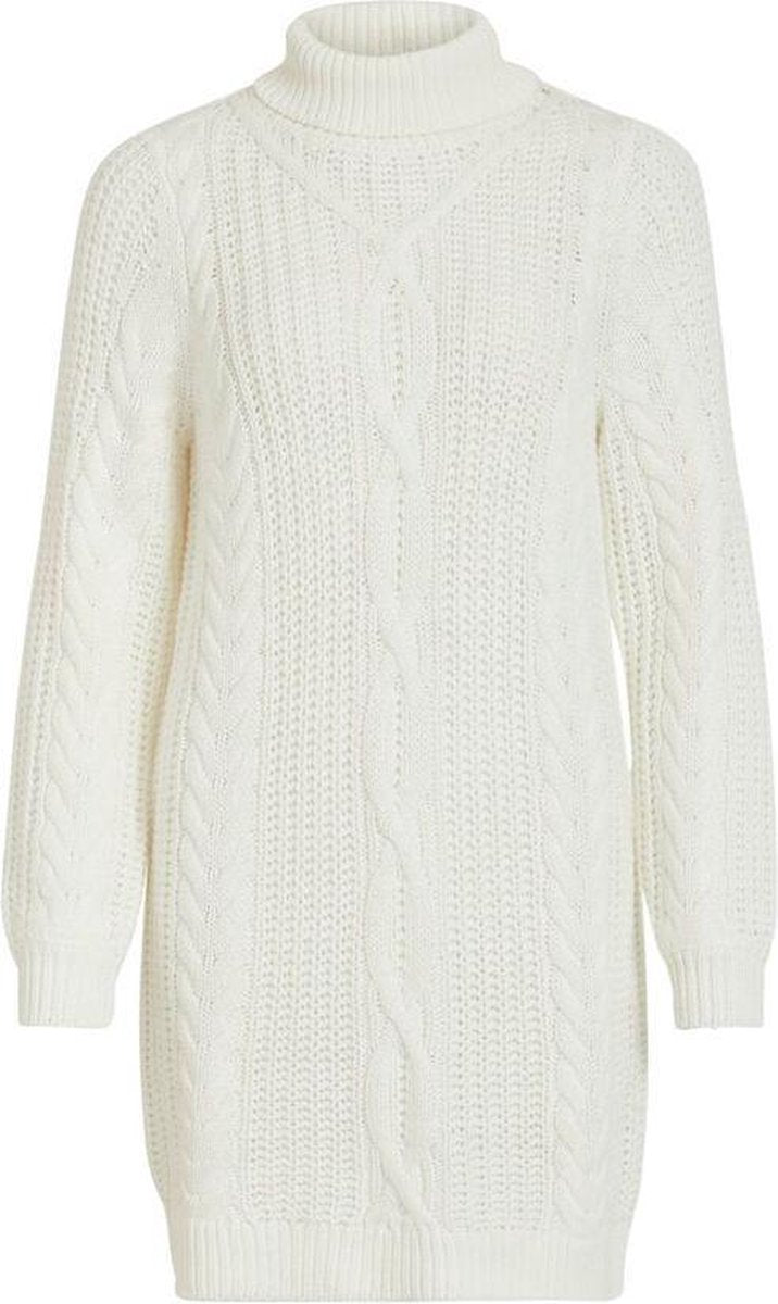 OBJAVA L/S ROLLNECK KNIT DRESS NOOS Gardenia