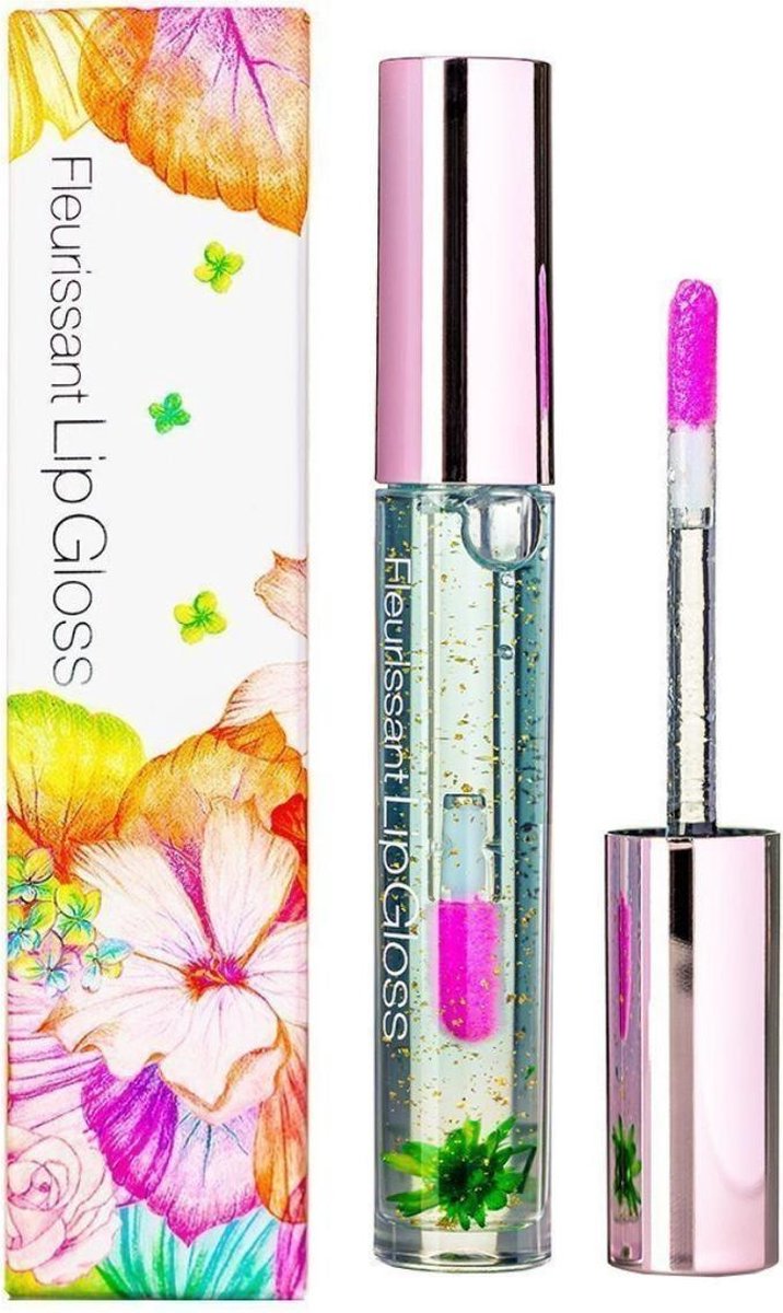 Glamfox Fleurissant Lip Gloss Moonlight Flower - Lip Plumper Lipgloss - Beauty Make Up