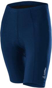 Löffler Fietsbroek W Bike Dames Nylon/elastaan Blauw Maat 34