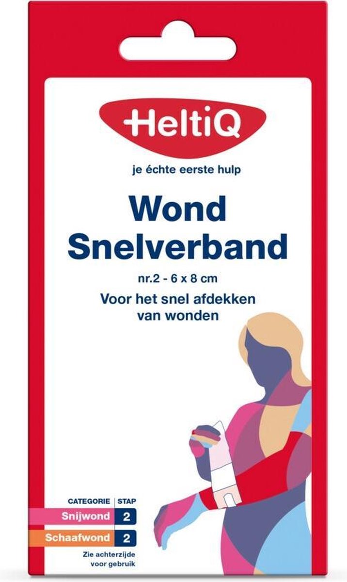 Heltiq Wondsnelverband nr. 2 6 x 8 cm