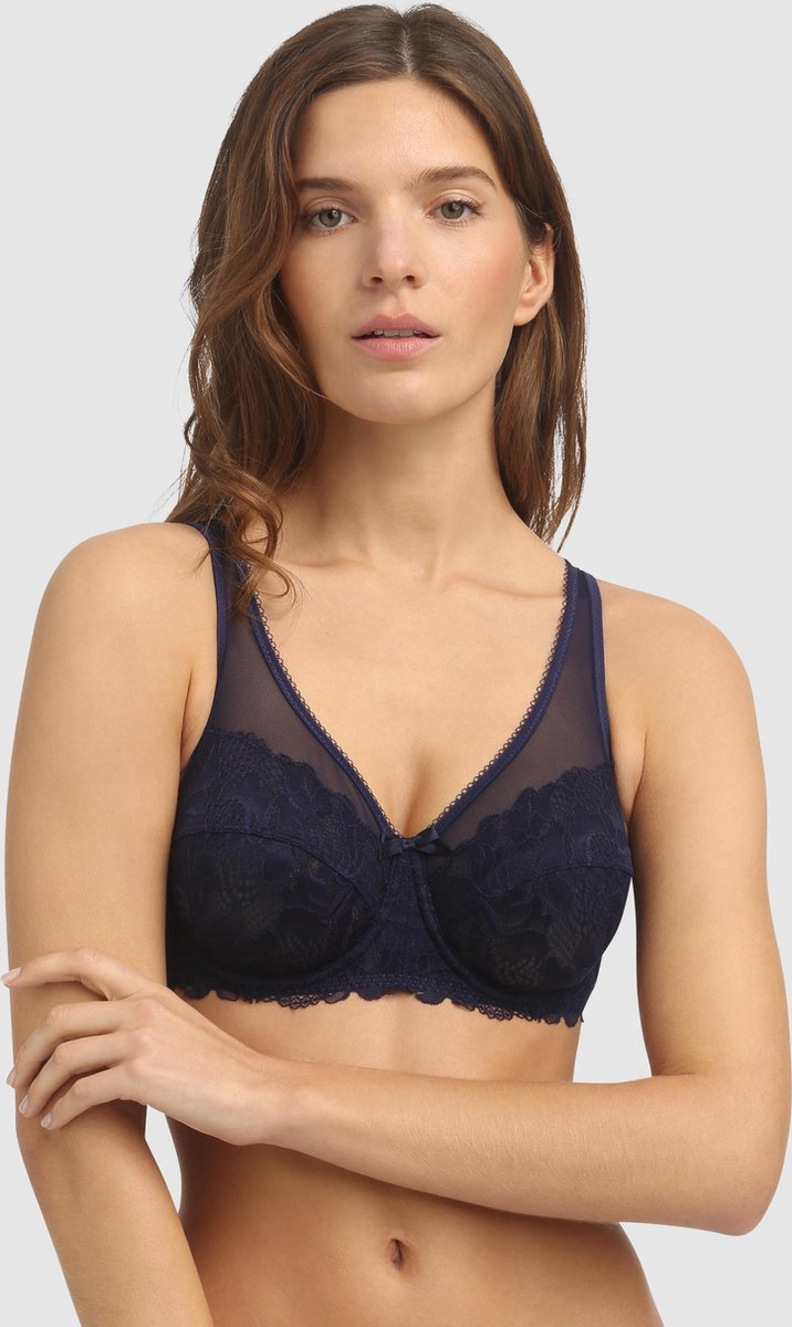 Dim Generous Essentiel Bh - Beha - Met Beugel - Met Kant - Maat 75B - Blauw