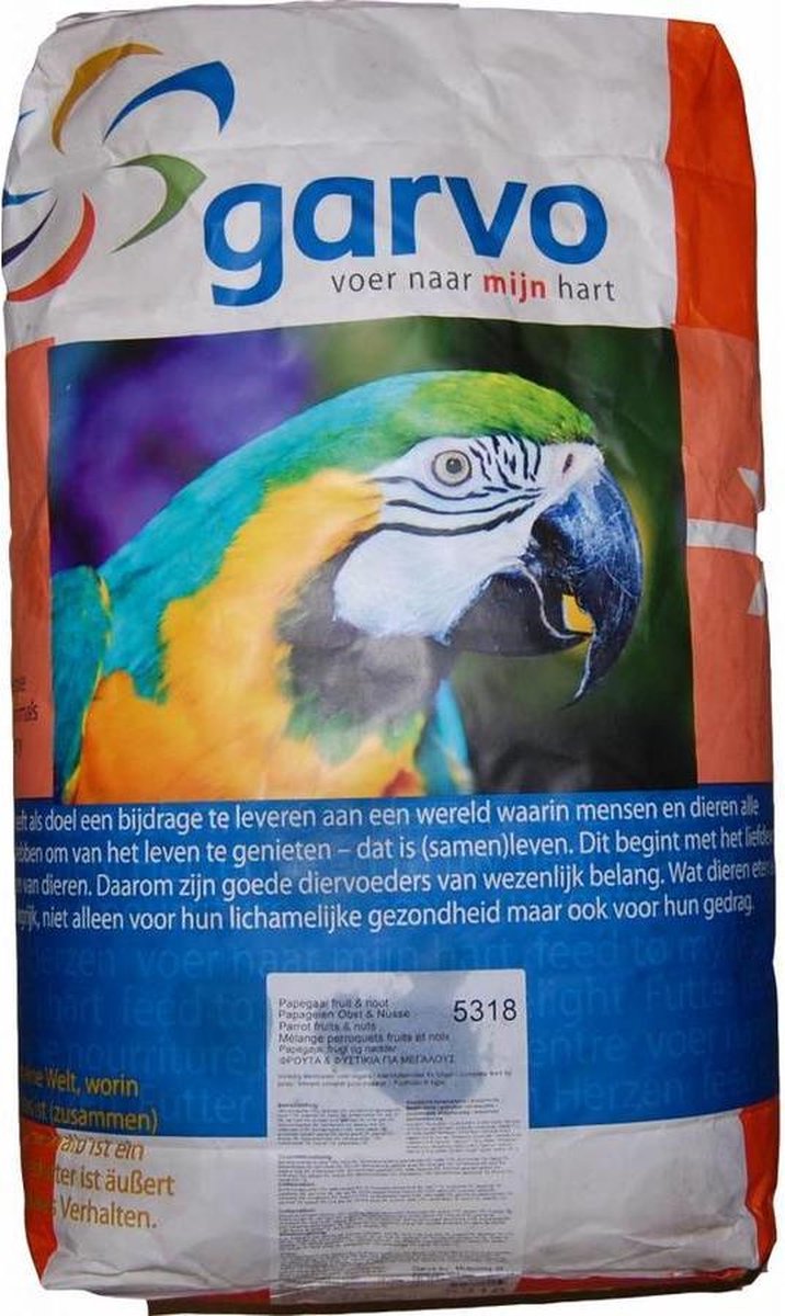 Papegaaienvoer Fruit & Noot Garvo 5318 15kg
