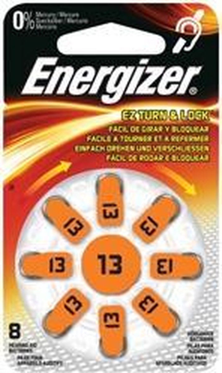 Energizer ENZINCAIR13-8P household battery