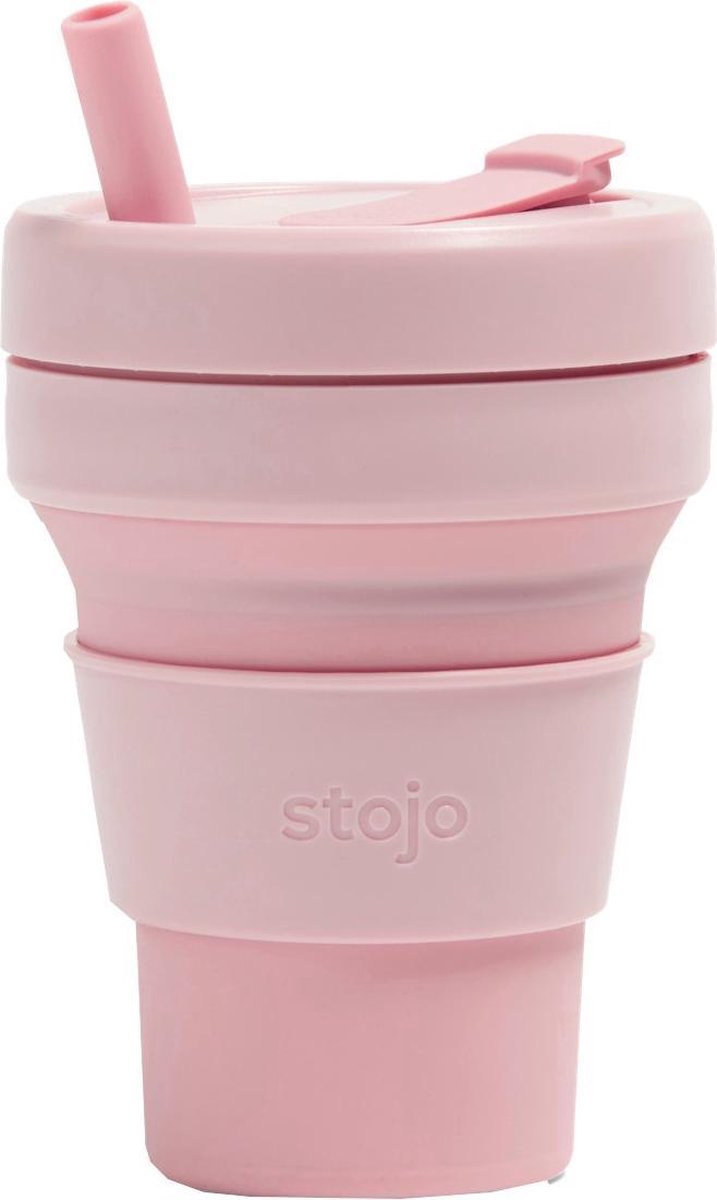 Stojo Biggie Cup Brooklyn - Samengevouwen Verpakking - 470 ml
