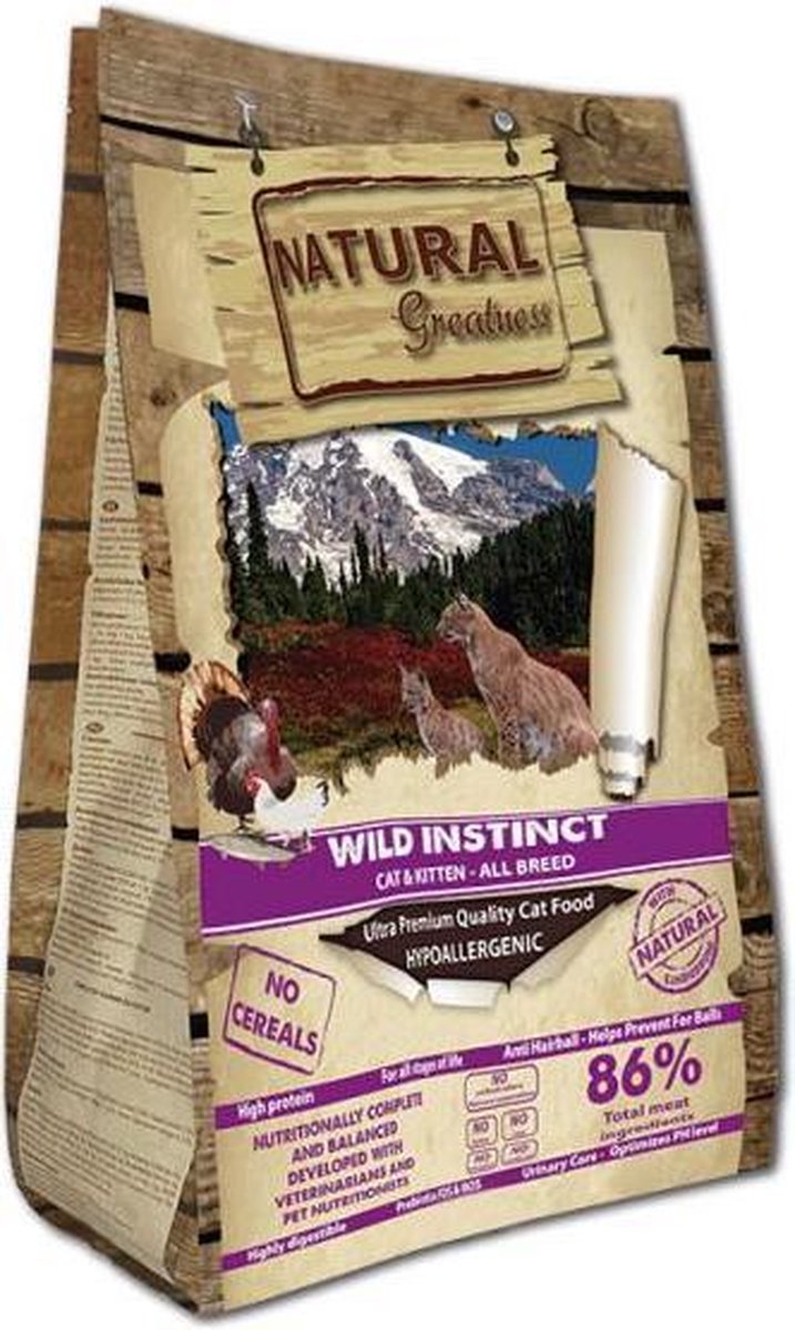 Natural greatness wild instinct kattenvoer 600 gr