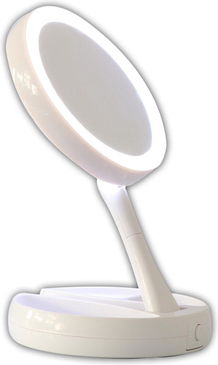 Cenocco CC-9050 Opvouwbare Make-Up Spiegel met LED Verlichting