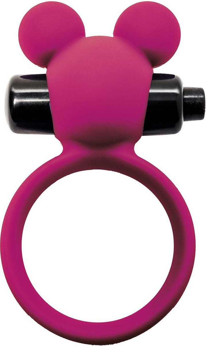 Vibrerende cockring waterdicht met clitoris stimulator - roze
