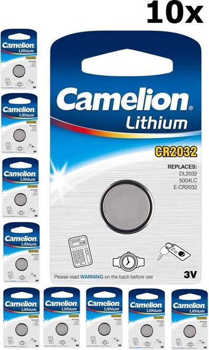 Camelion CR2032 3V Lithium batterij - 10 Stuks