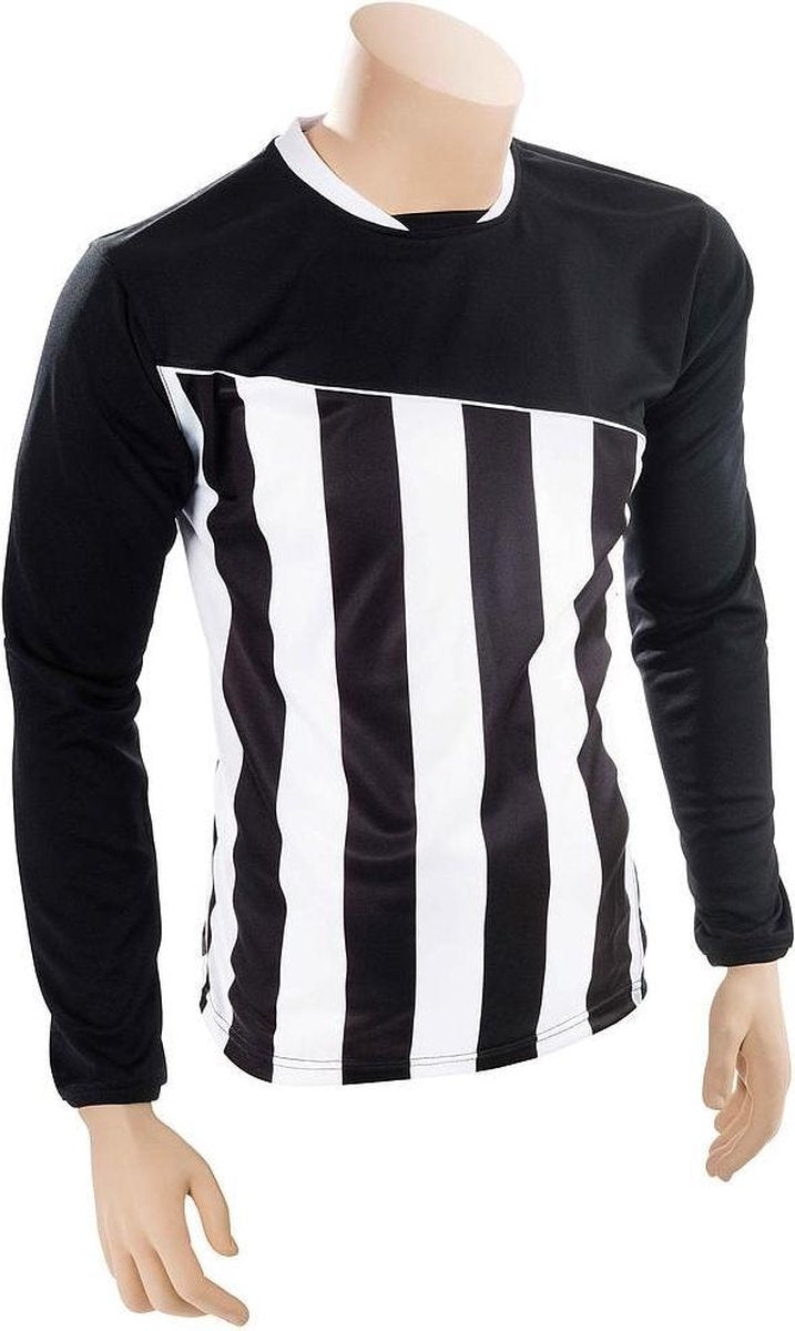 Precision Voetbalshirt Precision Jr Polyester Zwart/wit Maat M