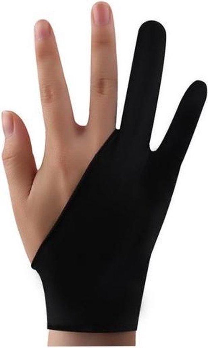 Tekenhandschoen - Handschoen - Drawing Glove - Tablet Handschoen - iPad - Tablet - Zwarte Glove - Anti Aanraak Handschoen / Buzz Products