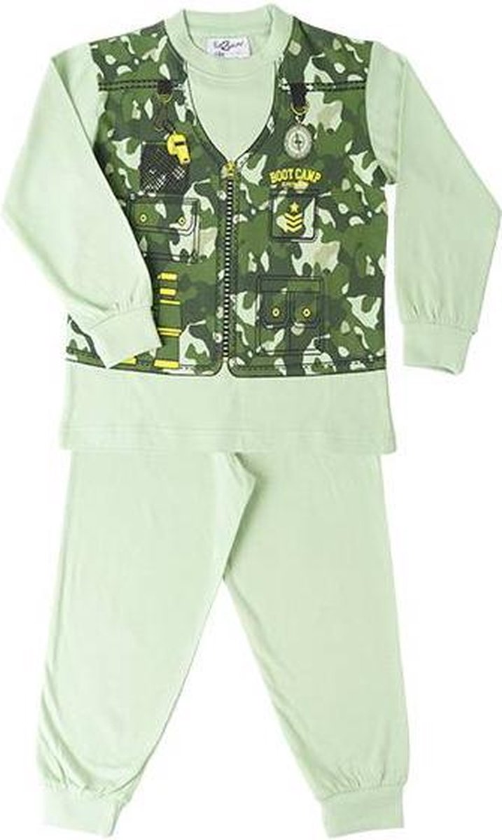 Fun2Wear bootcamp pyjama green maat 140