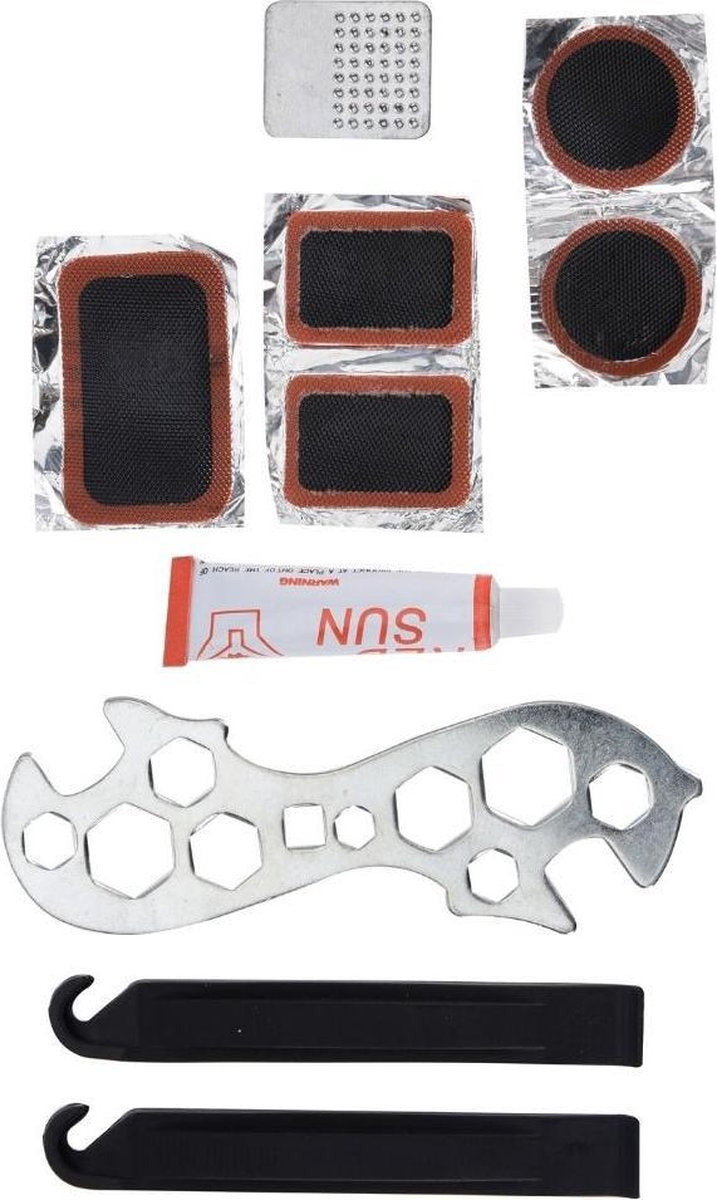Orange85 Bandenplakset - Bandenplakset - Bandenplakset Fiets - Bandenplakset Racefiets - Reparatieset Fiets - Reparatieset Fietsbanden - Reparatieset Fietsband - Reparatie Fiets - Reparatie Fietsband