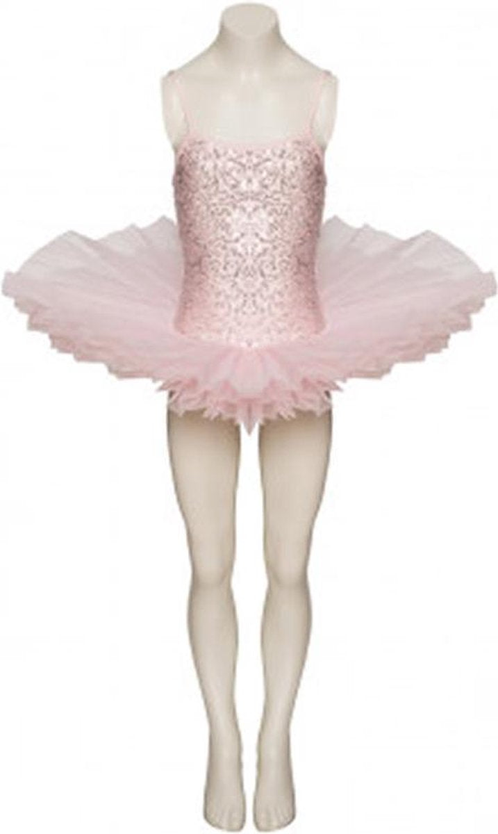 Tutu Lichtroze Geborduurd - 5-6y - Maat 116