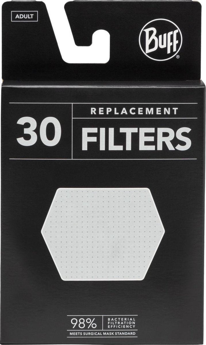 Buff Filters Voor Mondkapje Katoen 3-laags Wit 30 Stuks