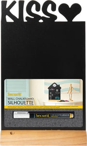 Securit® Silhouette kiss chalkboard