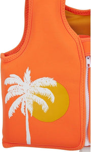 Sunnylife Zwemvest Desert Palms Neon Pomelo 2-3 Jaar