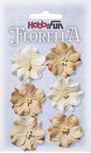 FLORELLA-Bloemen beige