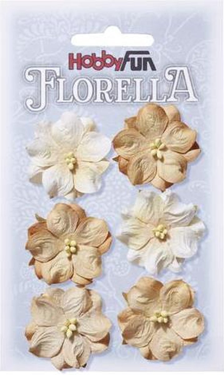 FLORELLA-Bloemen beige