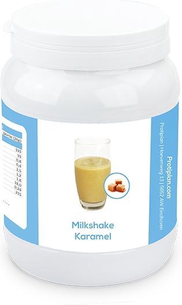 Protiplan | Voordeelpot Milkshake Karamel | 1 x 450 gram | Eiwitpoeder | Proteine shake | Past in een koolhydraatarme levensstijl