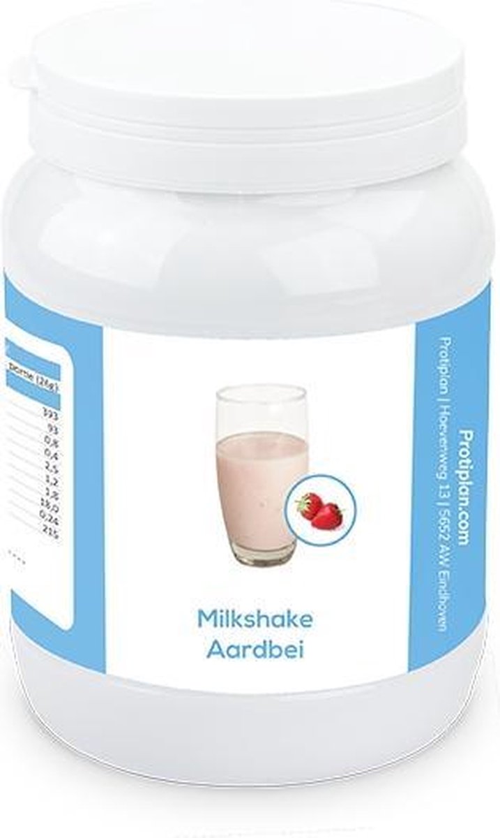 Protiplan | Voordeelpot Milkshake Aardbei | 1 x 450 gram | Eiwitpoeder | Proteine shake | Past in een koolhydraatarme levensstijl