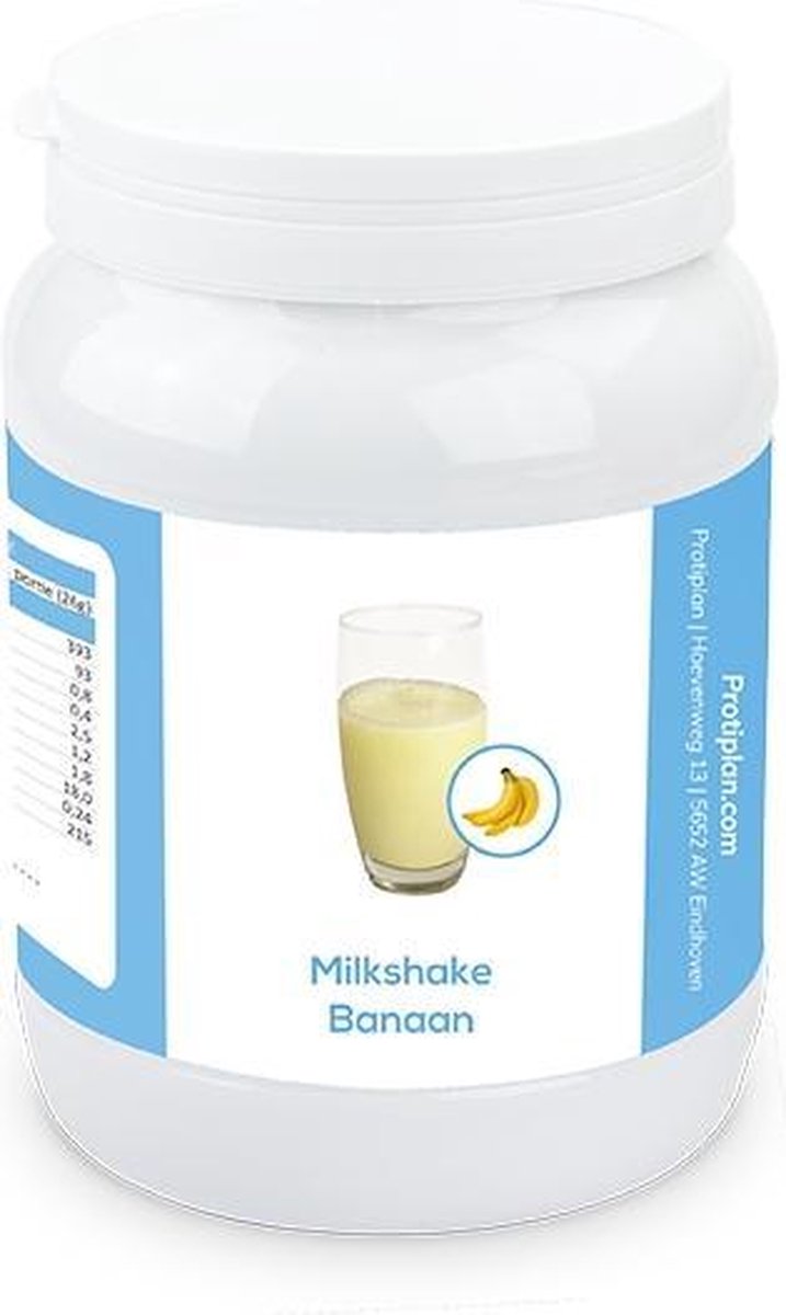 Protiplan | Voordeelpot Milkshake Banaan | 1 x 450 gram | Eiwitpoeder | Proteine shake | Past in een koolhydraatarme levensstijl