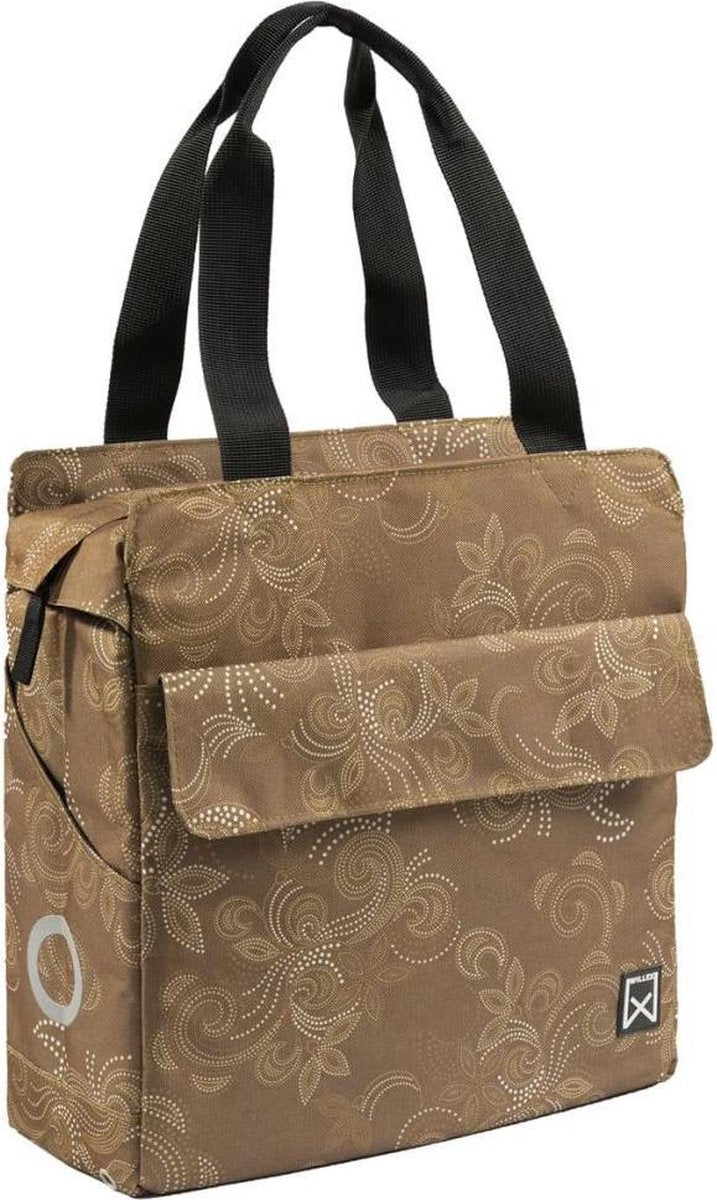 Tas willex shopper paisley bruin