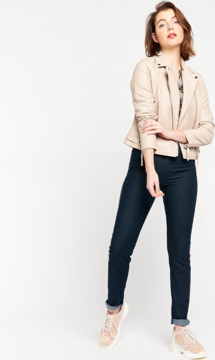 Biker jack imitatieleer - Beige
