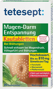 tetesept Gastro-intestinale ontspanning kauwtabletten (20 stuks)