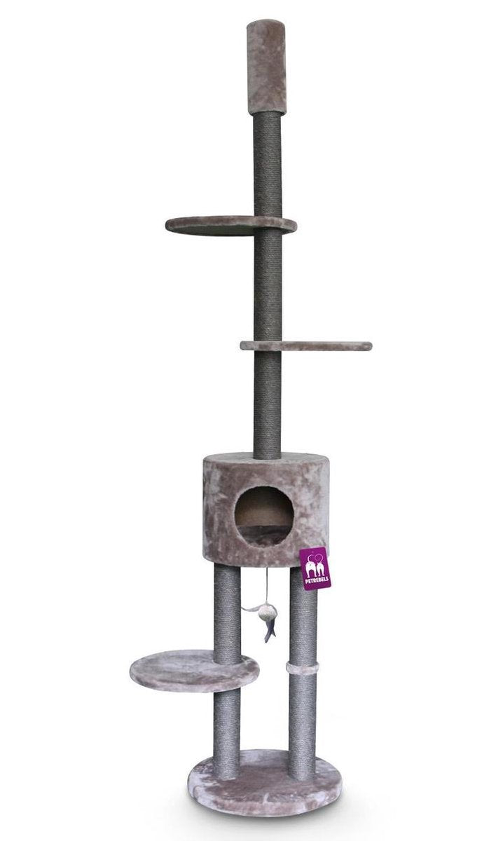 Petrebels Anna 240 krabpaal - Cappuccino - 240 tot 265 cm - met plafondspanner