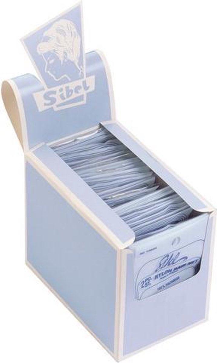 Nylon haarnetje wit 2st