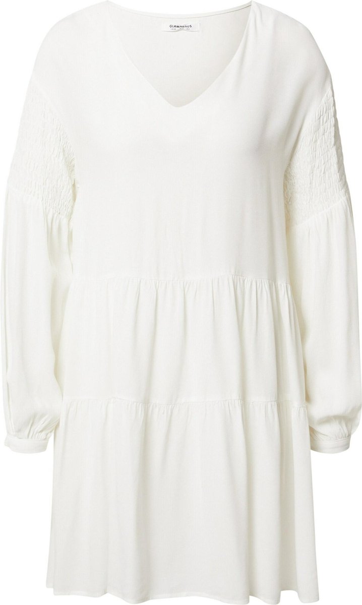Glamorous jurk Wit-10 (38)